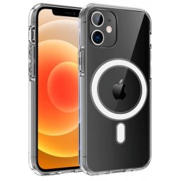 Capa Iphone 12 Mini MAGNETICA Qi Silicone Transparente
