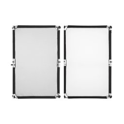 FY7879 - FOMEI PAINEL PORTATIL 1X1,5M PRATA/BRANCO