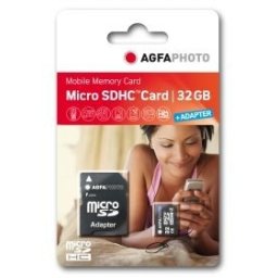 AGFA CARTAO MICRO SDHC 32GB + ADAPTADOR (CLASSE 4)