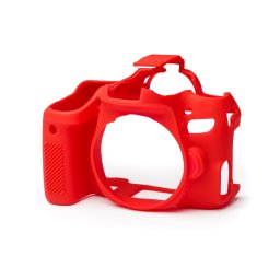 CAPA PROT. EM SILICONE PARA CANON 77D VERMELHA