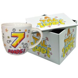 CANECA BRANCA COM CAIXA EM METAL IDADE ATI.07