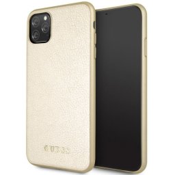 Capa Iphone 11 Pro Max GUESS Faceplate Dourado em Blister - GUHCN65IGLGO
