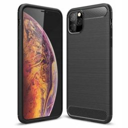 Capa Carbon Lux preta para iPhone 12 Pro Max (6.7)