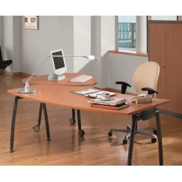 Secretárias de Escritório 1800x800x740mm Curva com Mesa Auxiliar Direita Arcade