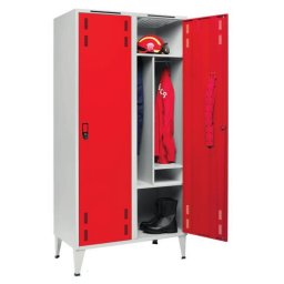 Cacifos Metálicos Bombeiros Duplo 2080x1000x500mm 2 Cacifo
