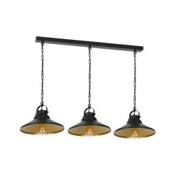 Candelabro numa corrente IRON 3xE27/60W/230V