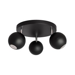 Foco LED MIDWAY 3xGU10/4,8W/230V preto