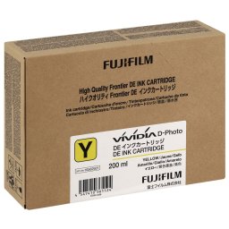 TINTEIRO AMARELO 200ml PARA IMPRESSORA FUJI FRONTIER DE100