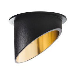 Kanlux 27324 - Iluminação embutida SPAG GU10/35W preto/dourado