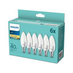 CONJUNTO 6x Lâmpada LED Philips E14/5,5W/230V 2700K
