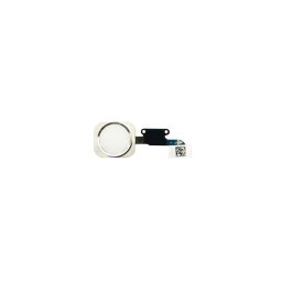 Flex Botão Home com Touch ID Iphone 6 Branco/Prata