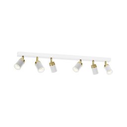 Foco RENO 6xGU10/60W/230V branco/dourado