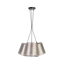 Duolla - Candelabro suspenso ROSSA 3xE27/40W/230V prateado