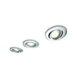 Philips 59902/11/PN - CONJUNTO 3x Iluminação embutida de casa de banho ROOTS 3xGU10/35W