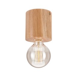 Iluminação de teto OAK 1xE27/60W/230V carvalho d. 10,5 cm