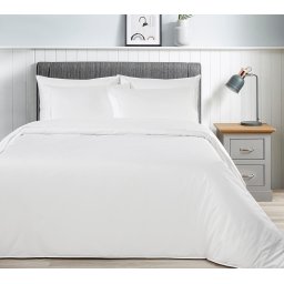 400 Fios - 300x260 cm - Jogo de saco P/ Edredão - Tecido 100% algodão percal branco: Branco 1 saco edredão 300x260 cm + 2 fronhas 50x70 cm fecha com pala interna