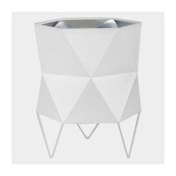 Candeeiro de mesa SIRO 1xE27/15W/230V branco/prateado