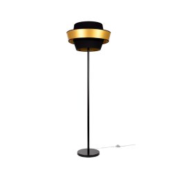 Spot-Light 12330104 - Candeeiro de pé PRETO GOLD 1xE27/60W/230V
