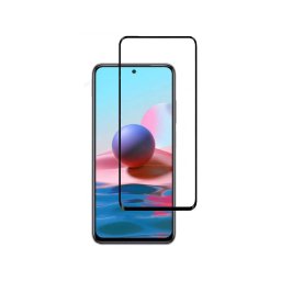 Película de vidro 5D preta para Xiaomi Redmi Note 10/10s
