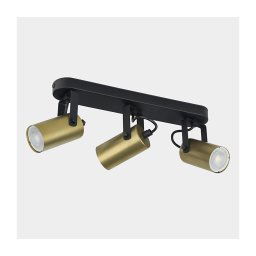 Foco REDO 3xGU10/10W/230V dourado/preto