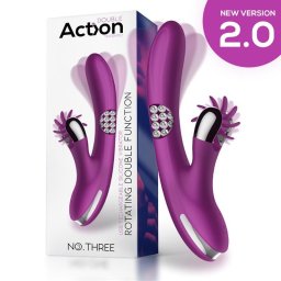 Vibrador Action Finger com Bolas Giratórias 360º com Roda Estimuladora Nº Three
