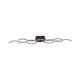 Leuchten Direkt 15166-18 - Candelabro montado à superfície LED WAWE LED/28W/230V preto