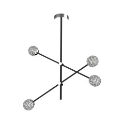 Candelabro suspenso PAKSOS 4xG9/5W/230V preto