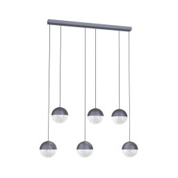 Candelabro suspenso LED FURNI 6xLED/5W/230V