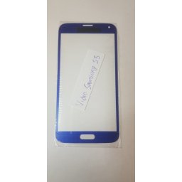 Vidro frontal touch para Samsung Galaxy S5 G900F Azul