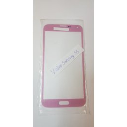 Vidro frontal touch para Samsung Galaxy S5 G900F Rosa