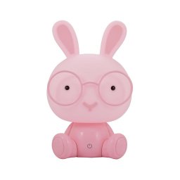 Lâmpada noturna de criança fosca LED LED/2,5W coelho rosa