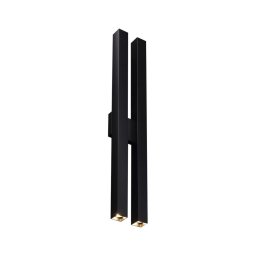 Shilo 4706 - Iluminação de parede DOHA 4xGU10/15W/230V preta