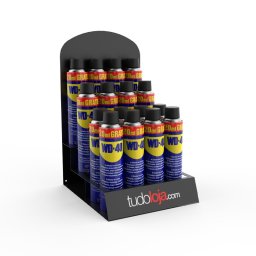 Expositor de balcão com 3 níveis