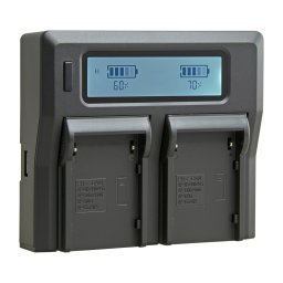 CARREGADOR DUPLO P/ 2 BATERIAS CANON BP-955/975 JUPIO