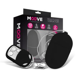 Ovo Vibratório Tamanho Médio Controlo Remoto Preto