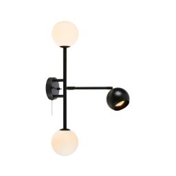 Markslöjd 108255 - Iluminação de parede BESIDE 2xG9/20W/230V + 1xGU10/7W/230V preta