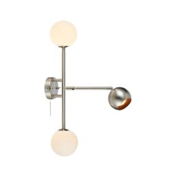 Markslöjd 108256 - Iluminação de parede BESIDE 2xG9/20W/230V + 1xGU10/7W/230V cromado