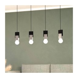 Eglo 99532 - Lustre suspenso em cabo LOBATIA 4xE27/40W/230V