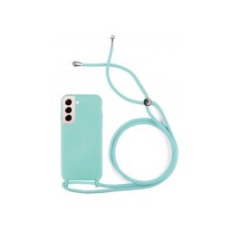 Capa Samsung Galaxy S22 Plus (Samsung S906) Silicone SOFT LITE com Cordão Verde Claro