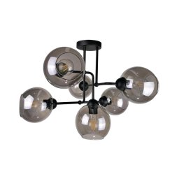 Candelabro integrado OSMO 6xE27/60W/230V preto antigo