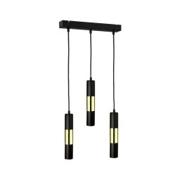 Candelabro num fio MAGNUMA 3xGU10/50W/230V preto antigo/dourado