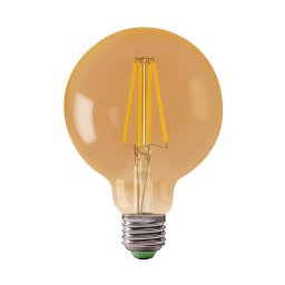 Lâmpada LED LEDSTAR AMBER G80 E27/8W/230V 2200K