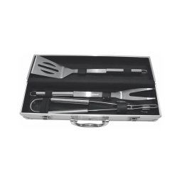 Fieldmann - Utensílios de grelhar com pasta de aço inoxidável de 3 unid.