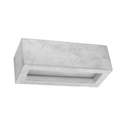 Sollux SL.0992 - Iluminação de parede VEGA 1xE27/60W/230V 30 cm betão