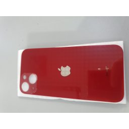Tampa traseira de substituição em vidro para iPhone 13 vermelha