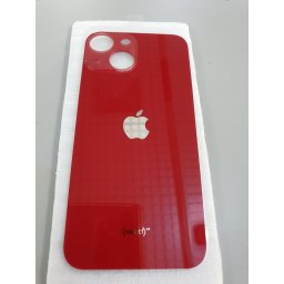 Tampa traseira de substituição em vidro para iPhone 13 mini vermelha