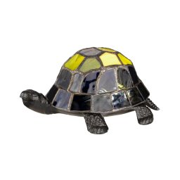 Elstead QZ-TORTOISE-TL - Candeeiro decorativo TIFFANY LED/3xAAA tartaruga