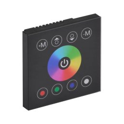 Interruptor táctil com regulador de fluxo luminoso para tiras LED RGBW 12-24V de 4 canais