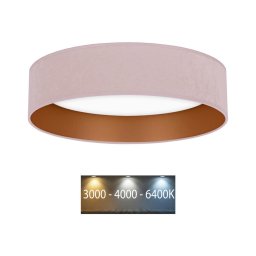 Brilagi - Iluminação de teto LED VELVET LED/24W/230V 3000/4000/6400K rosa/dourada