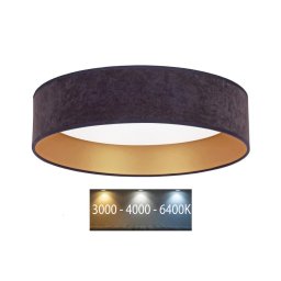 Brilagi - Iluminação de teto LED VELVET LED/24W/230V 3000/4000/6400K cinzenta/dourada
